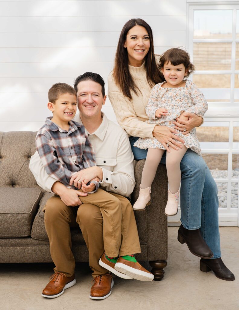Family photography session at Heartwood Studio with Fort Collins, Colorado portrait photographer Avenir Photo Co.