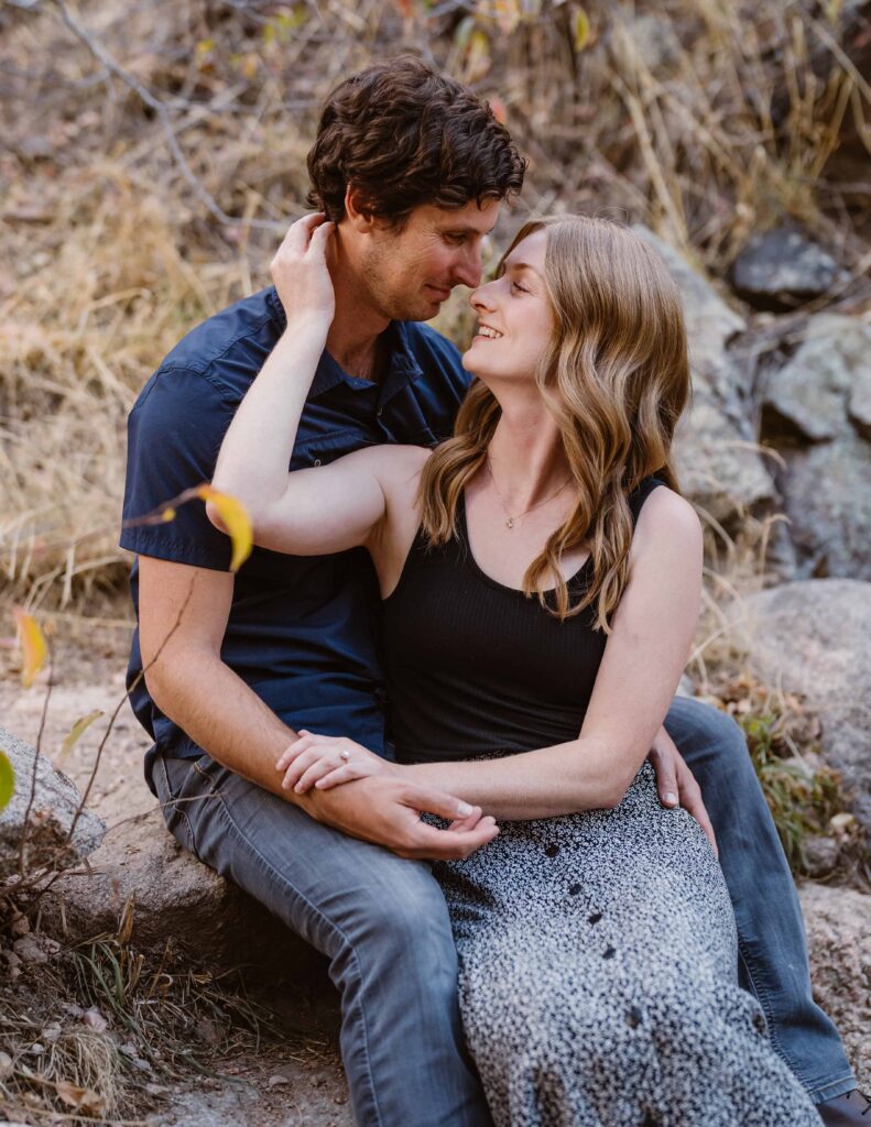 Fort Collins Engagement Photographer: Cozy Fall Session at Lory State Park