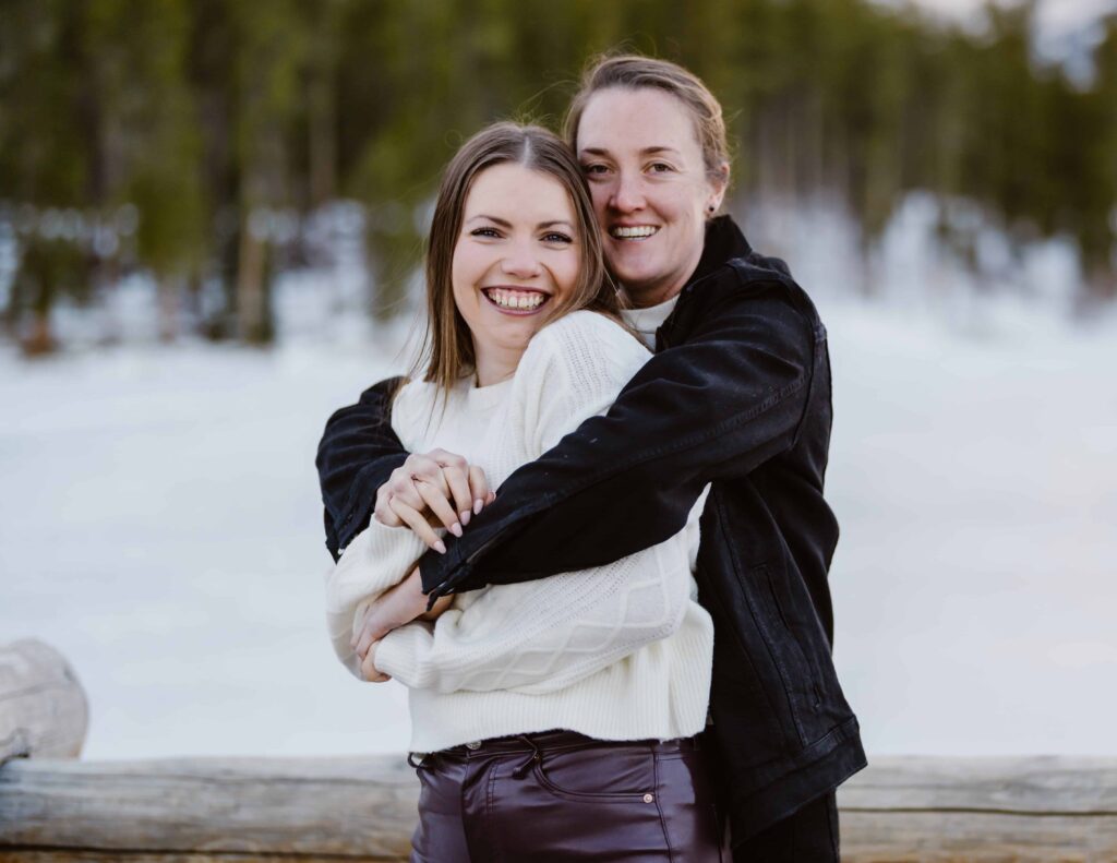 Rocky Mountain National Park Engagement Photographer: Julie and Koley’s Winter Session