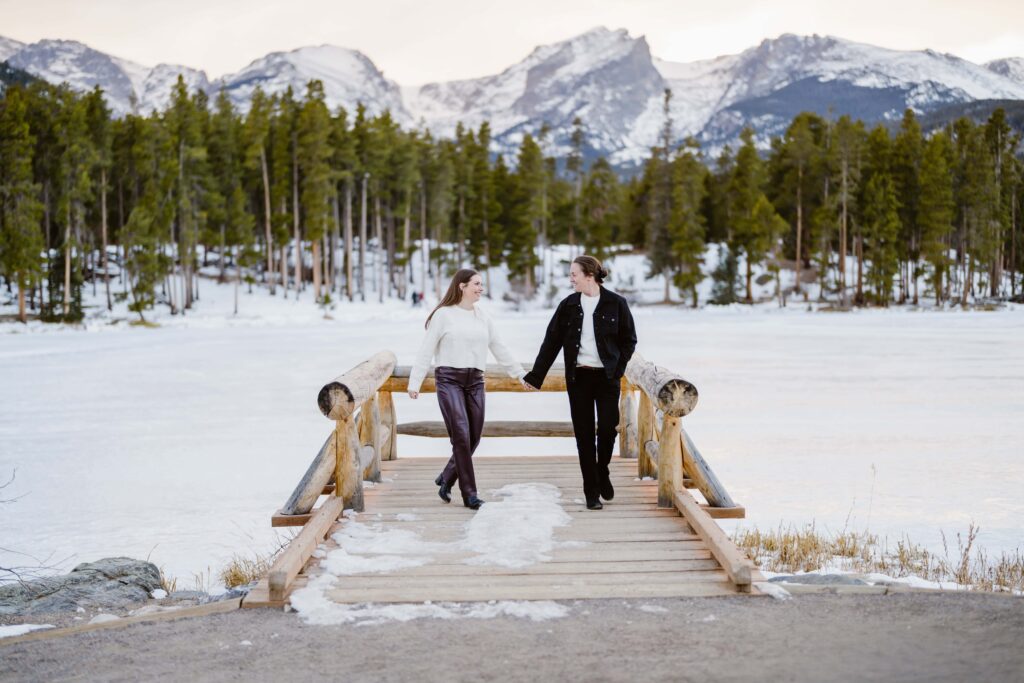 Rocky Mountain National Park Engagement Photographer: Julie and Koley’s Winter Session