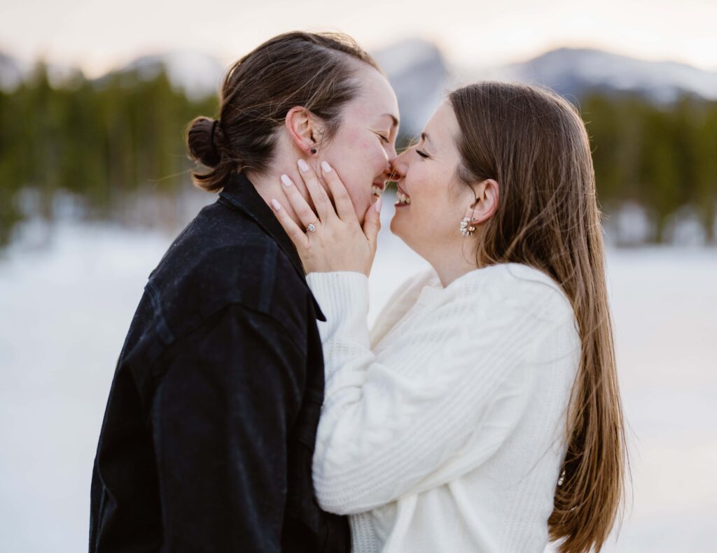 Rocky Mountain National Park Engagement Photographer: Julie and Koley’s Winter Session