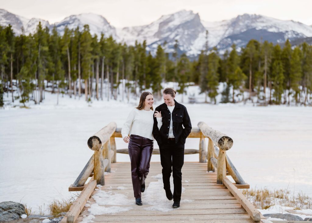 Rocky Mountain National Park Engagement Photographer: Julie and Koley’s Winter Session