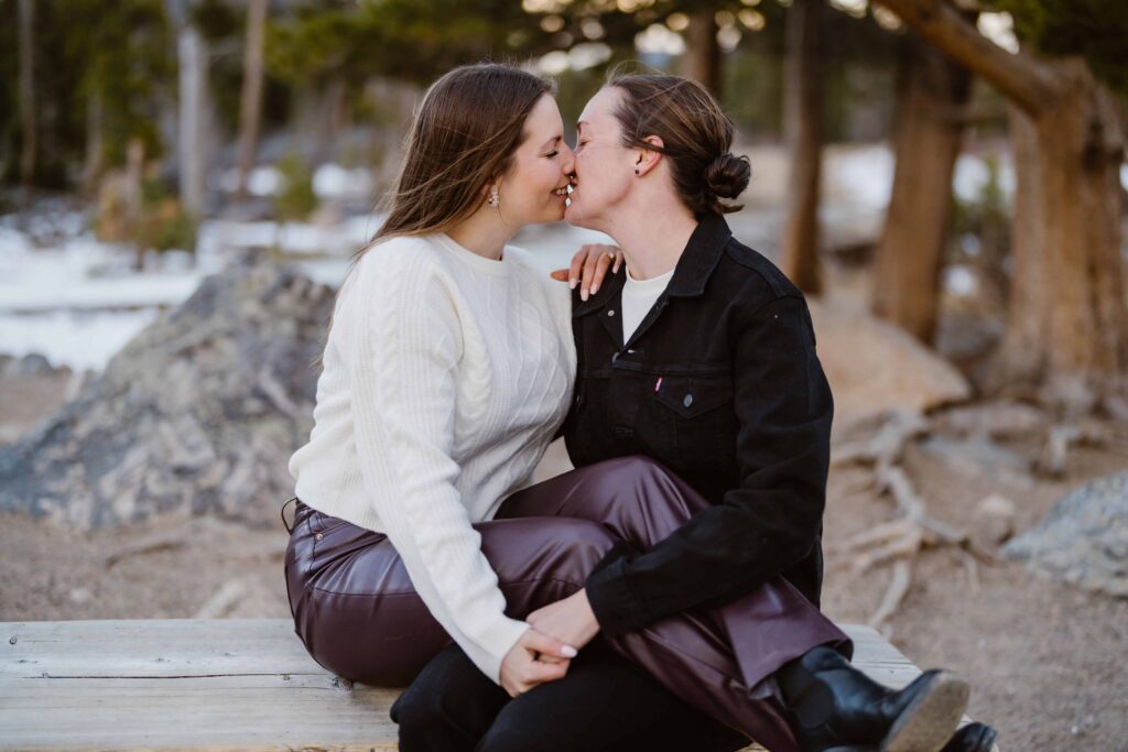 Rocky Mountain National Park Engagement Photographer: Julie and Koley’s Winter Session