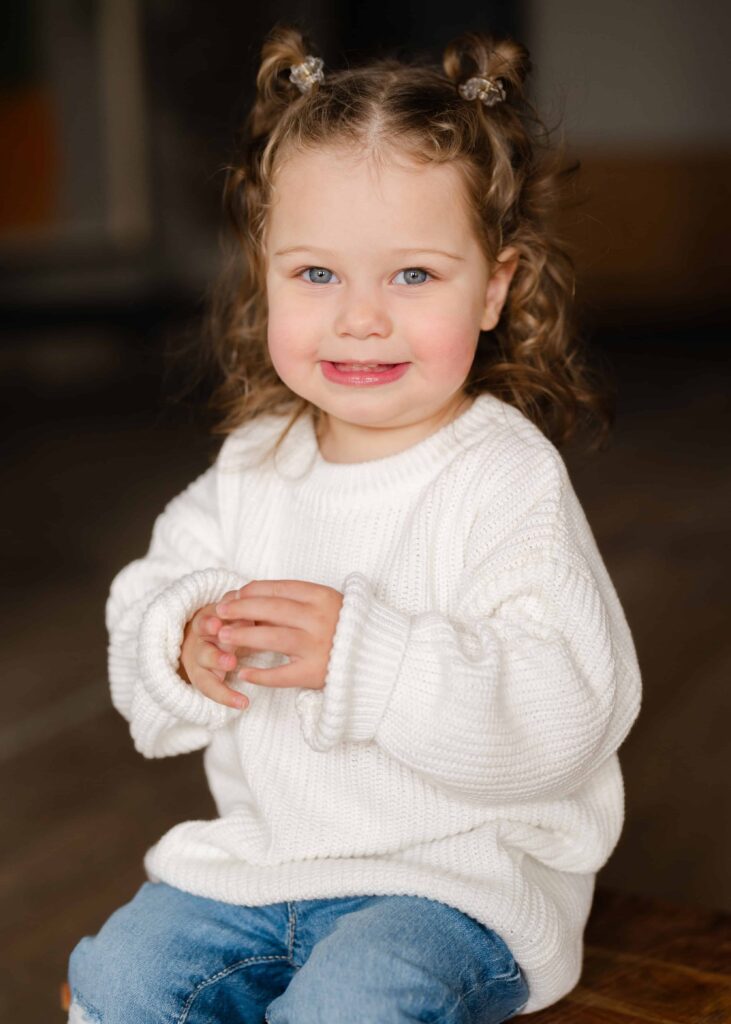 Family of 3 studio photos